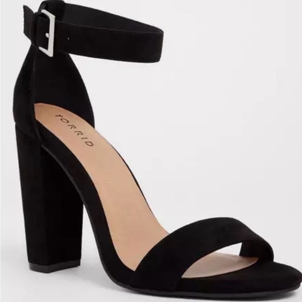 Torrid Two Strap Tapered Heel Sandal (11.5 WW)